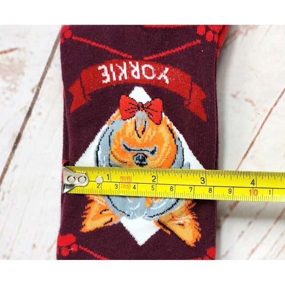 Sock Atomica Dog Yorkie Graphic Socks Comfy Cotton/Poly Blend,One Size Fits Most - Picture 8 of 9